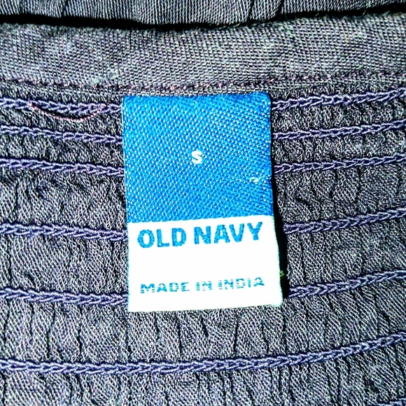 Old Navy Women's Purple Boho Chic Tiered Smocked Swing Cotton Dress Size Small - Picture 6 of 6